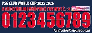 Font Vector PSG Paris Saint Germain Club World Cup 2025 2026 kit