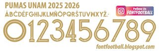 Font Vector Pumas UNAM 2025 2026 kit