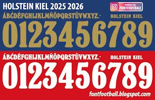 Font Vector Holstein Kiel 2025 2026 kit