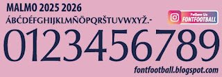 Font Vector Malmo 2025 2026 kit